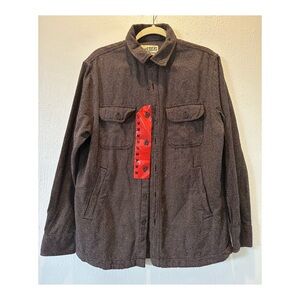 Grayers Shirt Jacket 100% Cotton Cold Weather Rated Soft Work Shirt brown Zs.M